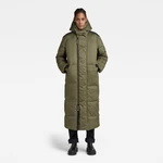 G-STAR Bunda - G - Whistler pdd Ext Long Parka wmn zelená