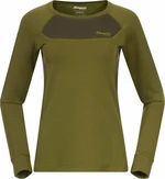 Bergans Cecilie Wool Long Sleeve Women Green/Dark Olive Green XS Termoprádlo