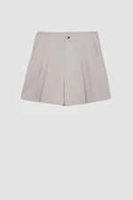 DEFACTO Regular Fit High Waist Pleated Shorts