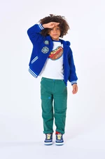 Dětská mikina Marc Jacobs tmavomodrá barva, s kapucí, s aplikací