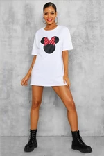 K&H TWENTY-ONE Women's White Unique Minie Mouse T-shirt