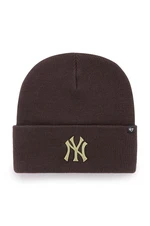 Čiapka 47 brand MLB New York Yankees hnedá farba