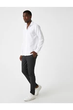 Koton Basic Woven Trousers Buttoned