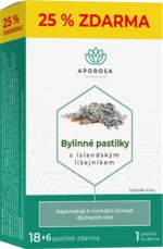 APOROSA Bylinné pastilky s islandským lišejníkem 24 pastilek