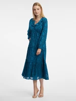 Orsay Blue Women's Floral Midi Dress - Women's