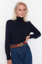 Trendyol Navy Blue Turtleneck Knitwear Sweater