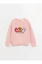 LC Waikiki LCW Baby Crew Neck Embroidered Long Sleeved Baby Girl Knitwear Sweater.