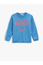 Koton Sweatshirt Long Sleeve Printed Crew Neck