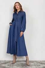 Dámské oblečení  Lanti  Lanti_Longsleeve_Dress_SUK204_Jeans