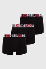 Boxerky Diesel 3-pak UMBX-DAMIEN-THREE pak BOXERS pánske, čierna farba, 00ST3V.0DDAI