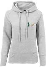 Damen Ladies Kicks Love EMB Hoody Gray