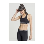 Women's bra with logo black