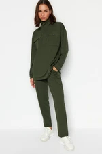 Trendyol Green Pocket Detailed Knitted Tracksuit Set