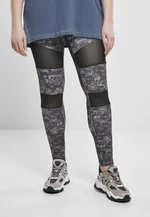 Women's Camo Tech Mesh Leggings, Dark Digital Camouflage