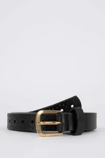 DEFACTO Faux Leather Patterned Dress Belt