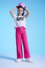 DEFACTO Girl Wide Leg Cotton Trousers