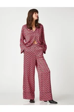 Koton Palazzo Trousers with Pockets, Elastic Waist