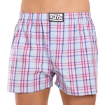 Blue and pink men's plaid boxer shorts Styx