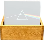 Music Box Designs A Vulgar Display of Vinyl - 12 Inch Vinyl Storage Box, Oiled Oak Cutia Cutie pentru înregistrări LP