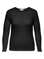 ONLY CARMAKOMA Dámské triko CARADDA Regular Fit 15266971 Black 3XL/4XL