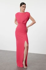 Trendyol Fuchsia Woven Evening Dress & Graduation Dress