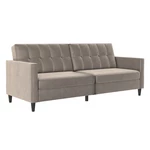 Beżowa aksamitna sofa 203 cm Hartford – Støraa