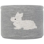 Szary bawełniany organizer Kindsgut Bunny, ø 16 cm