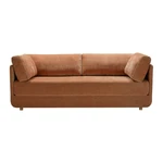 Pomarańczowa rozkładana sofa 214 cm Stiny – Sits