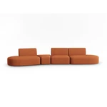 Pomarańczowa sofa 412 cm Shane – Micadoni Home