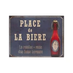 Metalowa tabliczka 33x25 cm Place De La Biere – Antic Line