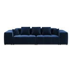 Niebieska aksamitna sofa 320 cm Rome Velvet – Cosmopolitan Design