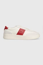 Kožené sneakers boty Karl Lagerfeld KOURT III bílá barva, KL51524