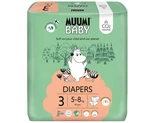 MUUMI Baby 3 Midi 5-8 kg (50 ks), eko plienky