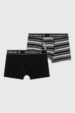 Dětské boxerky Converse 2-pack černá barva