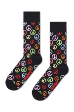 Ponožky Happy Socks Peace černá barva