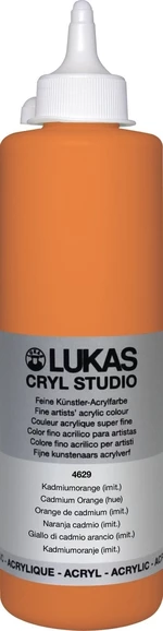 Lukas Cryl Studio Plastic Bottle Acrylfarbe Cadmium Orange Hue 500 ml 1 Stck