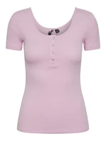 Pieces Dámske tričko PCKITTE Slim Fit 17101439 Pastel Lavender XS