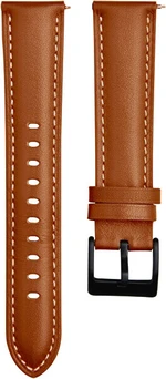 4wrist Kožený remienok s prešívaním – light Brown 22 mm