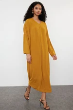 Trendyol Mustard Woven Aerobin Dress