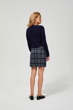 Plaid knitted skirt