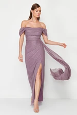 Trendyol Powder Woven Elegant Evening Dress