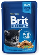 BRIT cat vrecko KITTEN kuracie - 100g