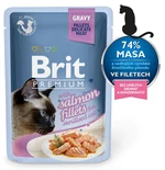 BRIT cat vrecko Fillets STERILISED šťava 85g - Losos