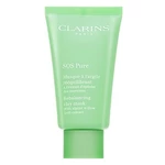 Clarins SOS Pure Rebalancing Clay Mask pianka czyszcząca do tłustej skóry 75 ml