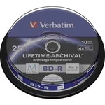 M-DISC Blu-ray XL Rohling 25 GB Verbatim vřeteno, 43825, s potiskem, 10 ks