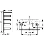 Chladič Fischer Elektronik ICK 35/SA s děrováním, 35 x 18,5 x 15 mm, 20 kW