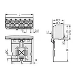 Konektor do DPS WAGO 2092-1112/002-000, 60.00 mm, pólů 12, rozteč 5 mm, 50 ks