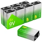 Baterie 9 V alkalicko-manganová GP Batteries GP1604A-2LB8 9 V 8 ks