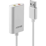 Audio konvertor USB 2.0 zástrčka A ⇔ jack zástrčka 3,5 mm LINDY USB Typ A auf Audio Konverter 42926