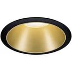 LED vestavné svítidlo Paulmann 93395, N/A, černá (matná), zlatá
